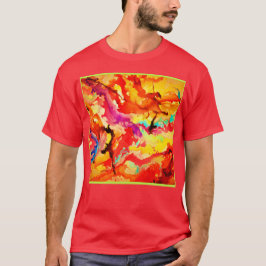 Abstraktes Kunstmuster T-Shirt