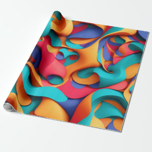 Abstraktes Kunstpapier Geschenkpapier