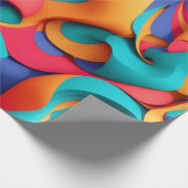 Abstraktes Kunstpapier Geschenkpapier (Ecke)