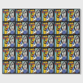 Abstraktes Kunstpapier Geschenkpapier (Flach)