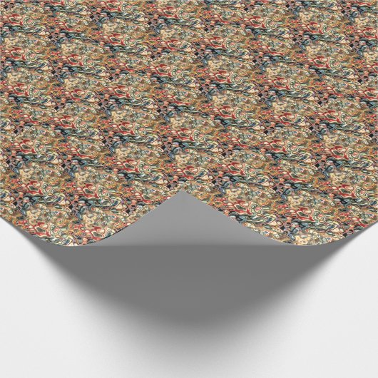 Abstraktes Kunstpapier Geschenkpapier (Ecke)