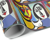 Abstraktes Kunstpapier Geschenkpapier (Rolleneckpunkt)