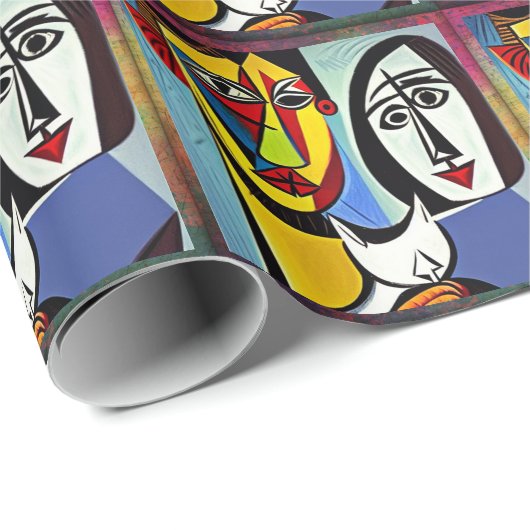 Abstraktes Kunstpapier Geschenkpapier (Rolleneckpunkt)