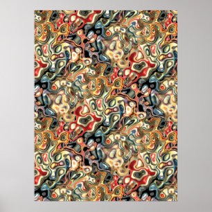 Abstraktes Kunstplakat Poster