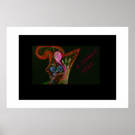 Abstraktes Kunstplakat Poster