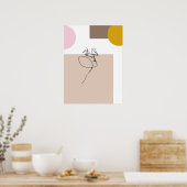 Abstraktes Kunstposter Butterfly Poster (Küche)