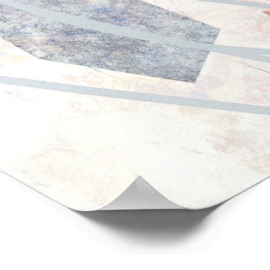 abstraktes Kunstposter Moderne Wandkunst Dekoratio Poster (Ecke)