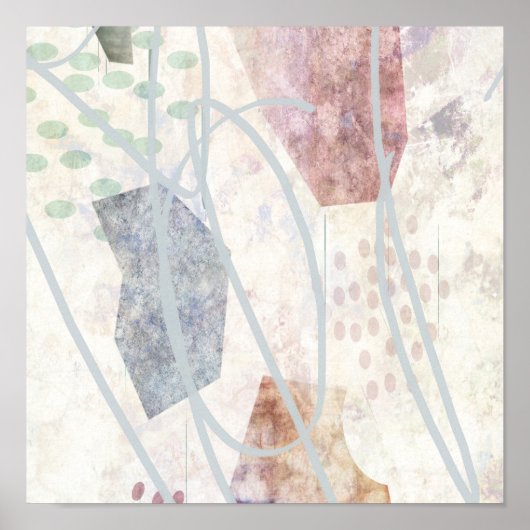 abstraktes Kunstposter Moderne Wandkunst Dekoratio Poster (Vorne)