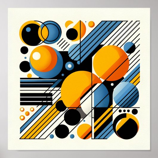 Abstraktes Kunstposter Poster (Vorne)