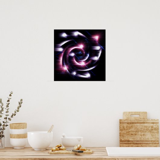 abstraktes Kunstposter Poster (Küche)