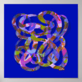 Abstraktes Kunstposter Space Soup 1 Poster (Vorne)