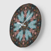 Abstraktes Kunstrad Große Wanduhr (Winkel)