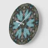 Abstraktes Kunstrad Große Wanduhr (Winkel)