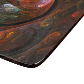 Abstraktes Kunstrechteck Schneidebrett (Ecke)