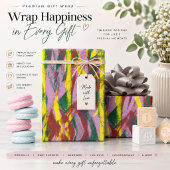 Abstraktes Kunstverpackungspapier Geschenkpapier