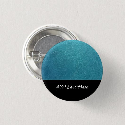 Abstraktes Kunstwerk aus Blauem Eis Button (Vorne & Hinten)