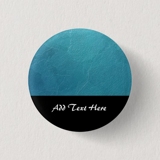 Abstraktes Kunstwerk aus Blauem Eis Button (Vorderseite)