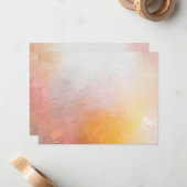 Abstraktes Kunstwerk Farbenfrohe, moderne Blindvor Mitteilungskarte (Vorderseite/Rückseite Beispiel)