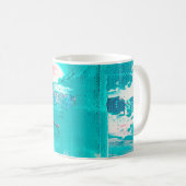 abstraktes Kunstwerk,fein,gemalt,Hintergrund,Canva Kaffeetasse (VorderseiteRechts)