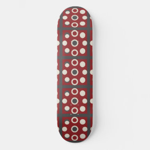 Abstraktes Kunstwerk mit kreisförmigen Formen Skateboard