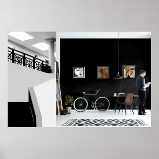 Abstraktes Kunstwerk von Leslie Sigal Javorek Post Poster