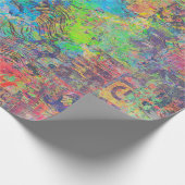 Abstraktes Kunstwerkzeug Geschenkpapier (Ecke)