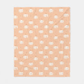 Abstraktes Kürbismuster Fleece Blanket (Vorderseite)
