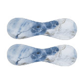 abstraktes Küstenmuster aus blauem Marmor Baseball (Paneele)