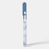abstraktes Küstenmuster aus blauem Marmor Case-Mate iPhone Hülle (Rückseite / Links)