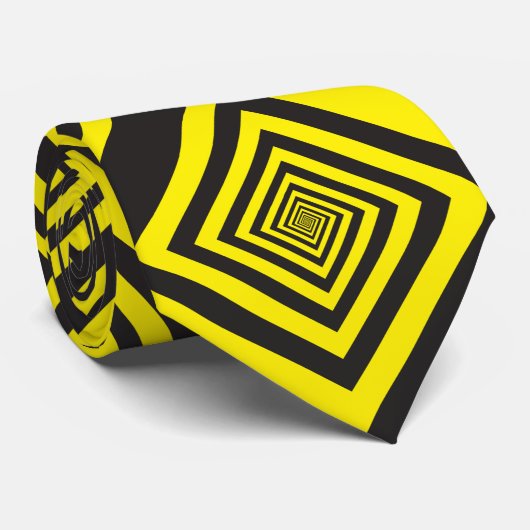 abstraktes Labyrinth Krawatte (Gerollt)