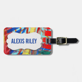 abstraktes Lackdesign mit abgeschrägten Anhängern Gepäckanhänger