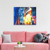 Abstraktes Lady Fire and Ice Leinwanddruck (Insitu (Wohnzimmer))