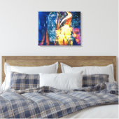 Abstraktes Lady Fire and Ice Leinwanddruck (Insitu (Schlafzimmer))