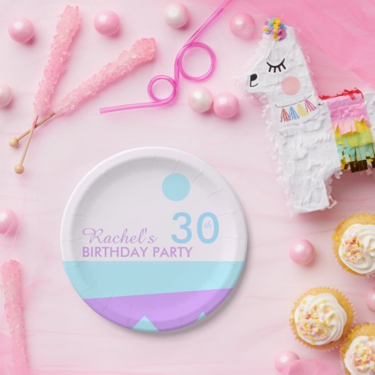 Abstraktes Land - 30. Geburtstag Party Teller (Party)