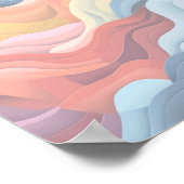 Abstraktes Landschaft 2 Poster (Ecke)
