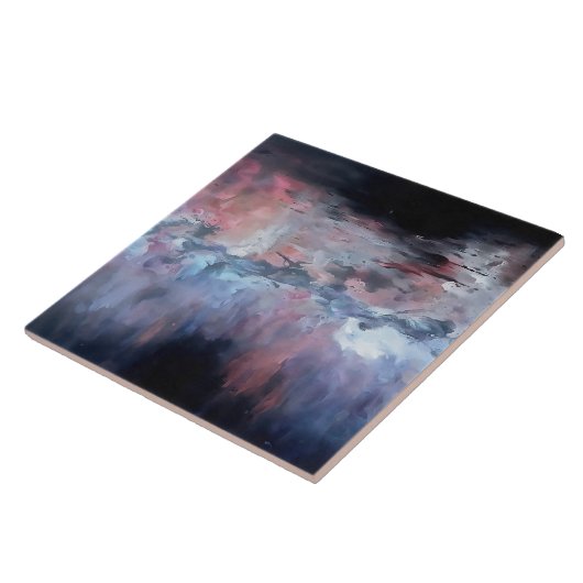 Abstraktes Landschaft mit lebendigen Farben v3 Fliese (Seite)