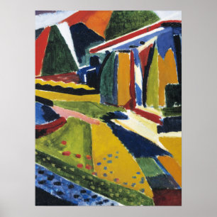 Abstraktes Landschaft, von Henry Lyman Sayen, Poster
