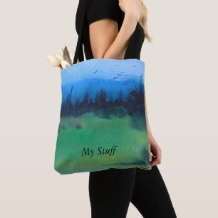 abstraktes Landschaftsdesign Tasche