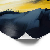 Abstraktes Landschaftsplaner Hintergrundbilder Kun Poster (Ecke)