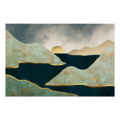 Abstraktes Landschaftspopster Poster (Vorderseite)