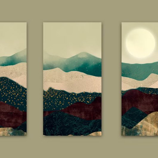 Abstraktes Landschaftspopster Poster