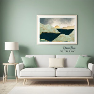 Abstraktes Landschaftspopster Poster