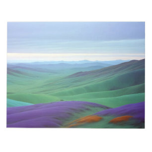 Abstraktes Landschaftstal Naturkulisse Kunst, Dich Notizblock