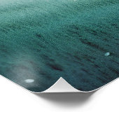 Abstraktes Landschaftstal Wiesen Hintergrund Poster (Ecke)
