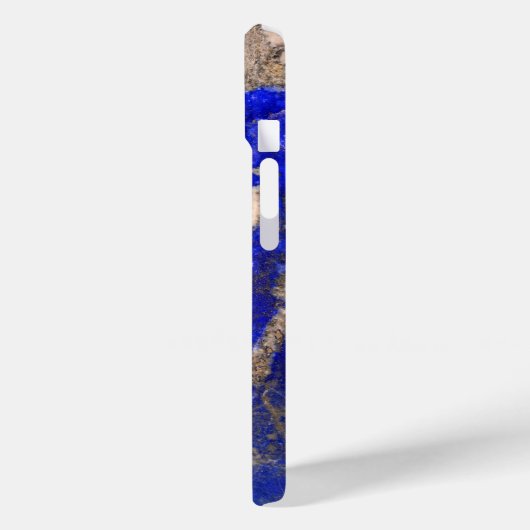 Abstraktes Lapis Lazuli Blue Granit Monogramm Case-Mate iPhone Hülle (Rückseite / Links)