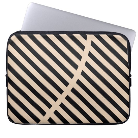 Abstraktes Laserschnittfeld Laptopschutzhülle (Vorderseite)