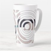 Abstraktes Latte-Mug-Design Milchtasse (Rechte Ecke)