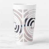 Abstraktes Latte-Mug-Design Milchtasse (Vorderseite)