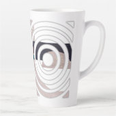Abstraktes Latte-Mug-Design Milchtasse (Rechts)