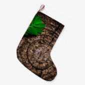 Abstraktes Laubbaumgestein grün Kleiner Weihnachtsstrumpf (Vorderansicht (hängend))